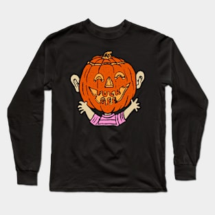 Funny Halloween Pumpkin F*** Off Long Sleeve T-Shirt